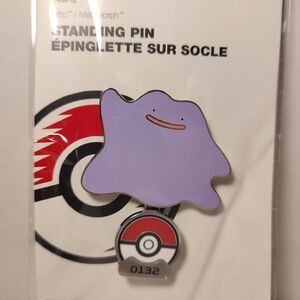 Pokemon Ditto Enamel Pin Official Nintendo Collectible Standing Gallery Badge